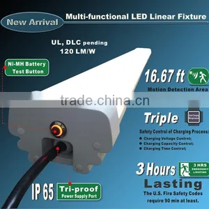 Led Silver Wireless Linear Task Light High Efficiency 4ft Tri-Proof LED Light thumbnail-3