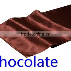 Hot Selling Ployester Satin Table Runner for Wedding Decoration, Royal Blue Color thumbnail-6