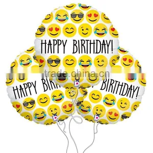 High Quality Emoji Balloon, Foil/aluminum Balloon, Helium Foil Letter Balloon Emoji Balloon thumbnail-1