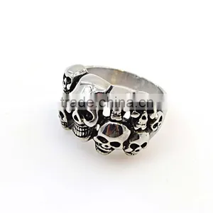 Gift Items Black Stone Ring Designs for Men Skull Rings for Men thumbnail-2