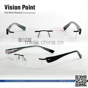2014 Women's Rimless Optical Eyeglasses Frame thumbnail-1