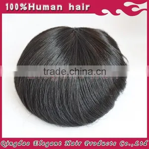 Tot Selling Remy Human Hair Piece Toupee for Black Men, Silk Top Invisible Knot Natural Hairline Toupee thumbnail-2