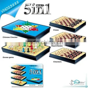 Magnetic Chess, Goose Chess,Checkers Chess in a Set thumbnail-1