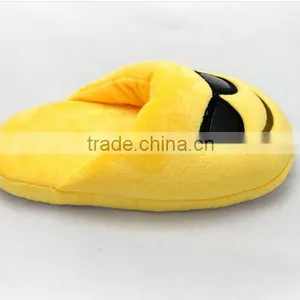 FREE SAMPLE - CHEAP FACTORY CUSTOM EMOJI LSIPPER, PLUSH EMOJI YELLOW SLIPPERS, EMOJI SHOES FOR SALE thumbnail-2