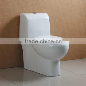White Glazed China Floor Mounted Wash Down Toilet thumbnail-1