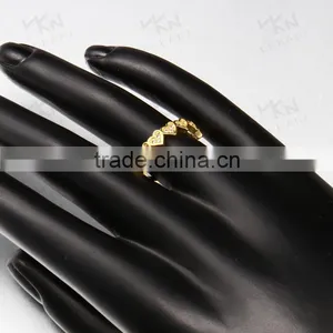 2015 New Popular Heart Pattern Light Weight Gold Ring for Girls thumbnail-5