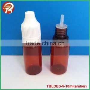10ml PET Tamper Evident Childproof Cap Amber Plastic Dropper Bottle Quality Choice thumbnail-1