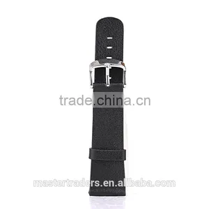Cheap Black Genuine Leather Litchi Grain Watch Band Wrist Strap Bracelet For 38MM Apple Watch MT-3589 thumbnail-4