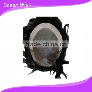 Remy Human Hair Toupee thumbnail-1