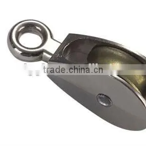 China Professional Manufacturer Small Metal Zinc Alloy Nickel Plate Belt Pulley With Single Rigid Wheel thumbnail-1