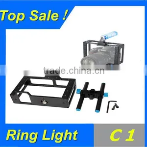 Camera Cage Portable DSLR Camera Cage With Top Handle for 5d3 5D2 7d With 15mm Rod Block Rig thumbnail-1