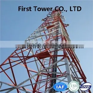 Manufacturer Four Legged Steel Lattice Cellular Tower thumbnail-1