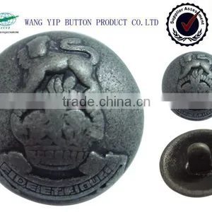 20mm Special Design Doom Shape Metal Alloy Free Sample Button thumbnail-1