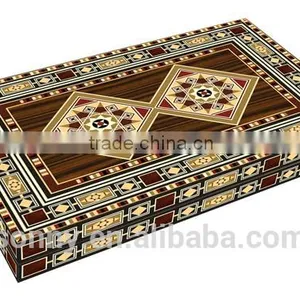 Popular Wooden Backgammon Board Game thumbnail-4
