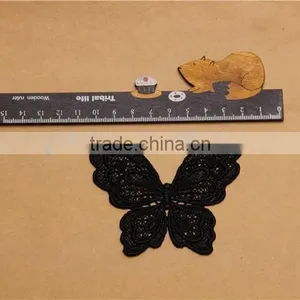 Butterfly Pattern Hand Made Hollow Embroidery Chemical Lace Applique for Accessory thumbnail-2
