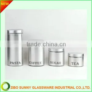 Glass Storage Jar Canister With S/S Casing Set thumbnail-1