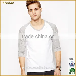 2016 Custom Raglan 3/4 Baseball t Shirts Wholesale Short Sleeve Cotton Raglan Jersey t Shirts Printing Design thumbnail-5