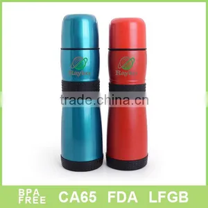 Curvy New Design Thermos Flask With Silicone Cover thumbnail-1