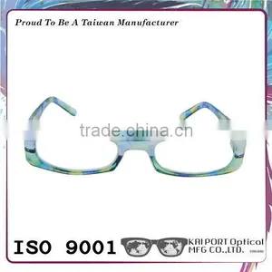 Silver Pattern Combination and Sparkling Crystal Coating Eyeglass Frames thumbnail-4