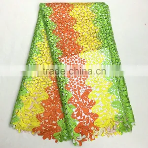 Hot Selling African Embroidery Lace Cord Lace Fabric Supplier Indian Fabric Wholesale Quality Choice thumbnail-2