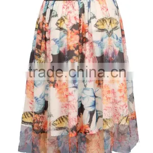 2015 Fashion Girls Floral Skirts Luxury Designer Clothes for 18-30 Days thumbnail-2