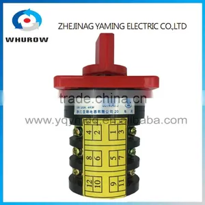 Changeover Rotary Cam Universal Switch HZ5-20/4 M05 Three Poles Electrical Low Current 20A Control Machine Silver Contacts thumbnail-3