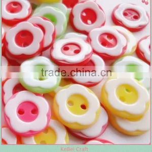 Diy Flower Plastic Resin Mixed Flower Decoration Buttons, Kids Handicraft Making thumbnail-5