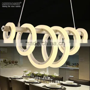 New Arrival LED 6-Ring Suspension Light Acrylic Circle Lamp MD83080 thumbnail-1