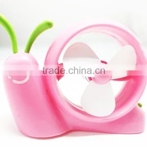 ECHO-cute USB Snail Fan/usb Electric Fan Portable Mini Handheld Heater Fan thumbnail-3