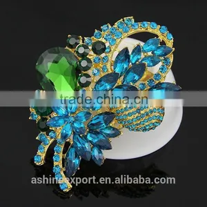 Bright Bridal Bulk Crystal Rhinestone Flower Brooch/handmade Rhinestone Brooch thumbnail-3