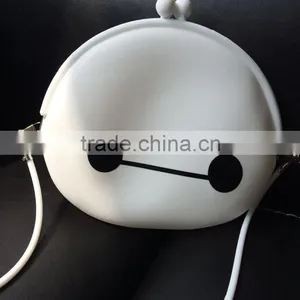2015 Hot Baymax Silicone Shoulder Bag With Silicone Chain Quality Choice thumbnail-3
