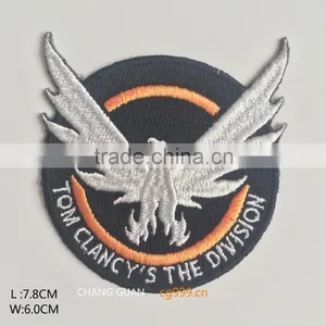 Embroidery Orange Black Boy Clothes Patch thumbnail-1