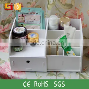 Wooden Storage Circus Stationery Organizer DIY Makeup Cosmetic Box Desk Decor thumbnail-3