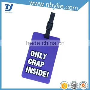 Strap Attach Customized Soft PVC Luggage Tag thumbnail-5