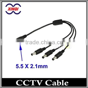 XinQi CCTV Camera Female To Male 3 Ways BNC DC Cable thumbnail-1