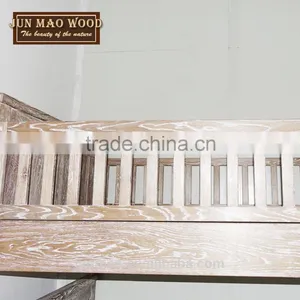 Classical Furniture Wooden Bunk Beds Frame Double Deck Bed For Children thumbnail-4