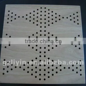 Customize Pattern Perforated Wood Fiber Acoustic Panel thumbnail-1