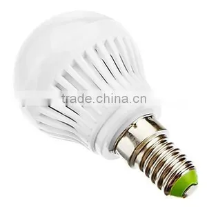E14 3W 220-250LM 6000-6500K Cool White Light LED Ball Bulb (220-240V) thumbnail-2