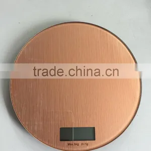 Fasion Gold Color 5kg Household Digital Food Kitchen Scale for Food,fruit,vegetable Electronic Scale thumbnail-1