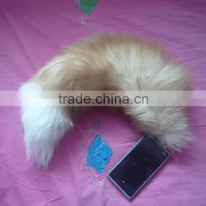 High Quality Real Fox Tail Fur Keychain thumbnail-2