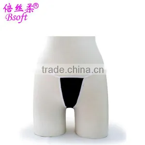 Black Disposable Sexy G-string With White Elastic thumbnail-1