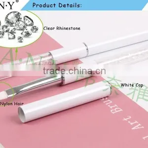 ANY Nail Art Beauty UV Gel Nails Painting Rhinestone White Nail Art Brush Pure Color thumbnail-2