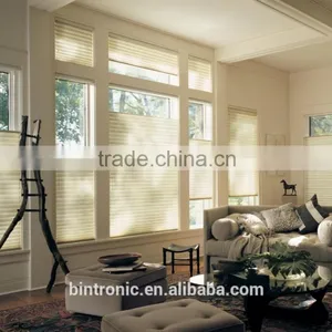 Bintronic Home Interior Design Top Down Bottom Up Honeycomb Motorized Sun Shades thumbnail-1
