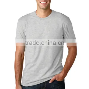 2015 New Promotional Adult Men Premium Fitted Blank Combed Cotton Jersy Short-Sleeve T-Shirt thumbnail-2