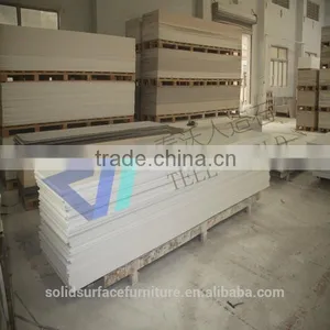 Glacier White Acrylic Solid Surface Table Tops thumbnail-1