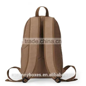 China Manufacturers Hidden Compartment Day Backpack Cotton Softback Leisure School Bag thumbnail-6