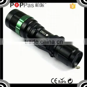 POPPAS T820 Hot Sale XPE Led Adjustable Focus Aluminum Men Police Flashlight Toy thumbnail-1