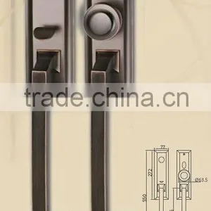 Solid Brass American Style Entry Door Handle thumbnail-1