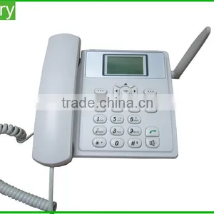 Dual Sim Card Wireless Fixed Gsm Desktop Phone With Multi-language Spanish, Russian, French,Portuguese thumbnail-1