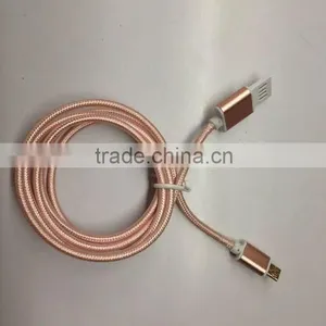 New Style Convenient Gold Plated Usb Cable With Nylon Braided thumbnail-1